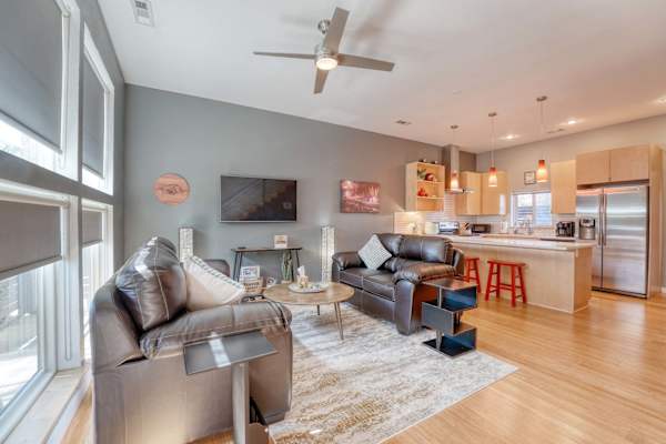 Razorback Retreat townhome walkable to stadium and downtown Fayetteville managed by Weekender Management